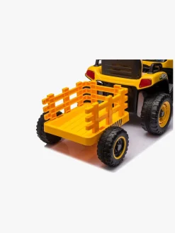 Alex's Garage Eltraktor med Trailer, Gul