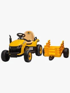 Alex's Garage Eltraktor med Trailer, Gul