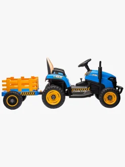 Alex's Garage Eltraktor med Trailer, Blå