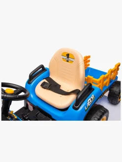 Alex's Garage Eltraktor med Trailer, Blå