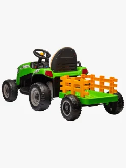 Alex's Garage Eltraktor med Trailer, Grøn