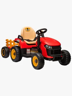 Alex's Garage Eltraktor med Trailer, Rød