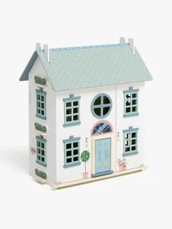 Alice & Fox Dukkehus med Møbler & 4 Dukker, Blå