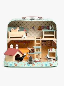 Alice & Fox Kuffert Dukkehus, Blå