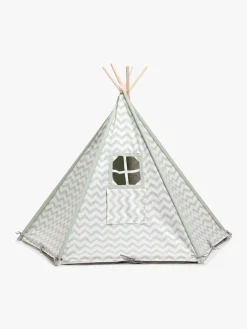Alice & Fox Legetelt Tipi, Grøn/Hvid