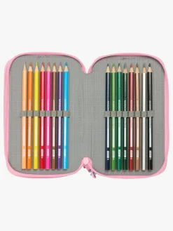 Barbie Penalhus med 3 Rum, Lyserød/Lyseblå