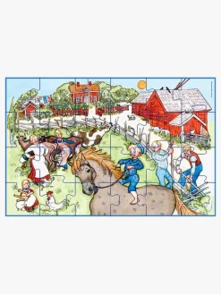 Barbo Toys Emil Fra Lønneberg Kuffert med 1 Puslespil 24 Brikker