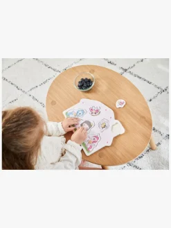 Barbo Toys Knoppuslespil Prinsesse & Enhjørning i Træ Lillie & Ellie 6 Brikker