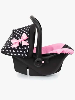 Bayer Design Autostol med Kaleche, Sort/Lyserød