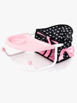 Bayer Design Babystol til Bord med Bakke, Sort/Lyserød