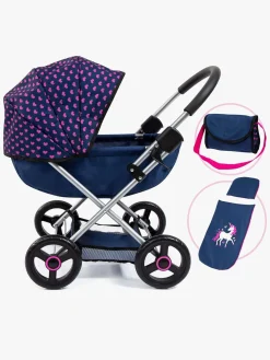 Bayer Design Dukkevogn Cosy, Blå/Lyserød