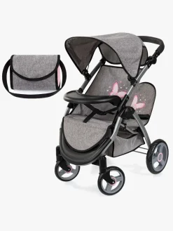 Bayer Design Twin Star Tvillingedukkevogn, Grå