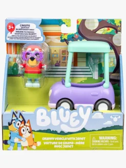 Bluey Figur med Transportmiddel Janet