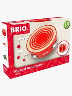 Brio 30263 Tambourine Instrument, Rød