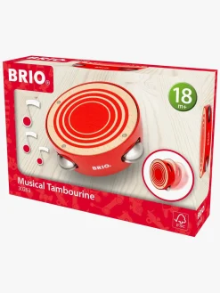 Brio 30263 Tambourine Instrument, Rød