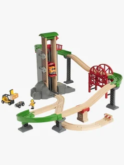 BRIO 33887 Togbane Løft & læs med lagerbygning