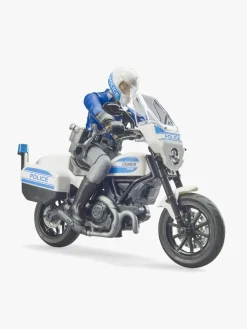 Bruder BWorld Scrambler Ducati Politimotorcykel med Chauffør