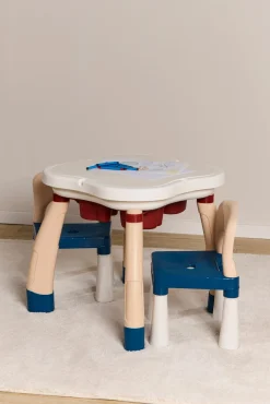 Cloudberry Castle Aktivitetsbord med Stole, Blue