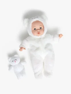 Cloudberry Castle Dukke med Dyredragt 40 cm, Hvid