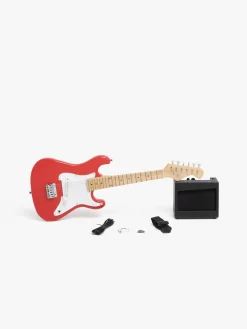 Cloudberry Castle Elektrisk Guitar med Forstærker 80 cm, Rød