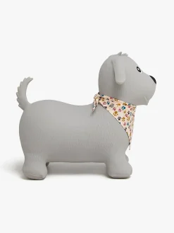 Cloudberry Castle Hoppedyr Hund med Tørklæde, Grå