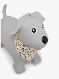 Cloudberry Castle Hoppedyr Hund med Tørklæde, Grå