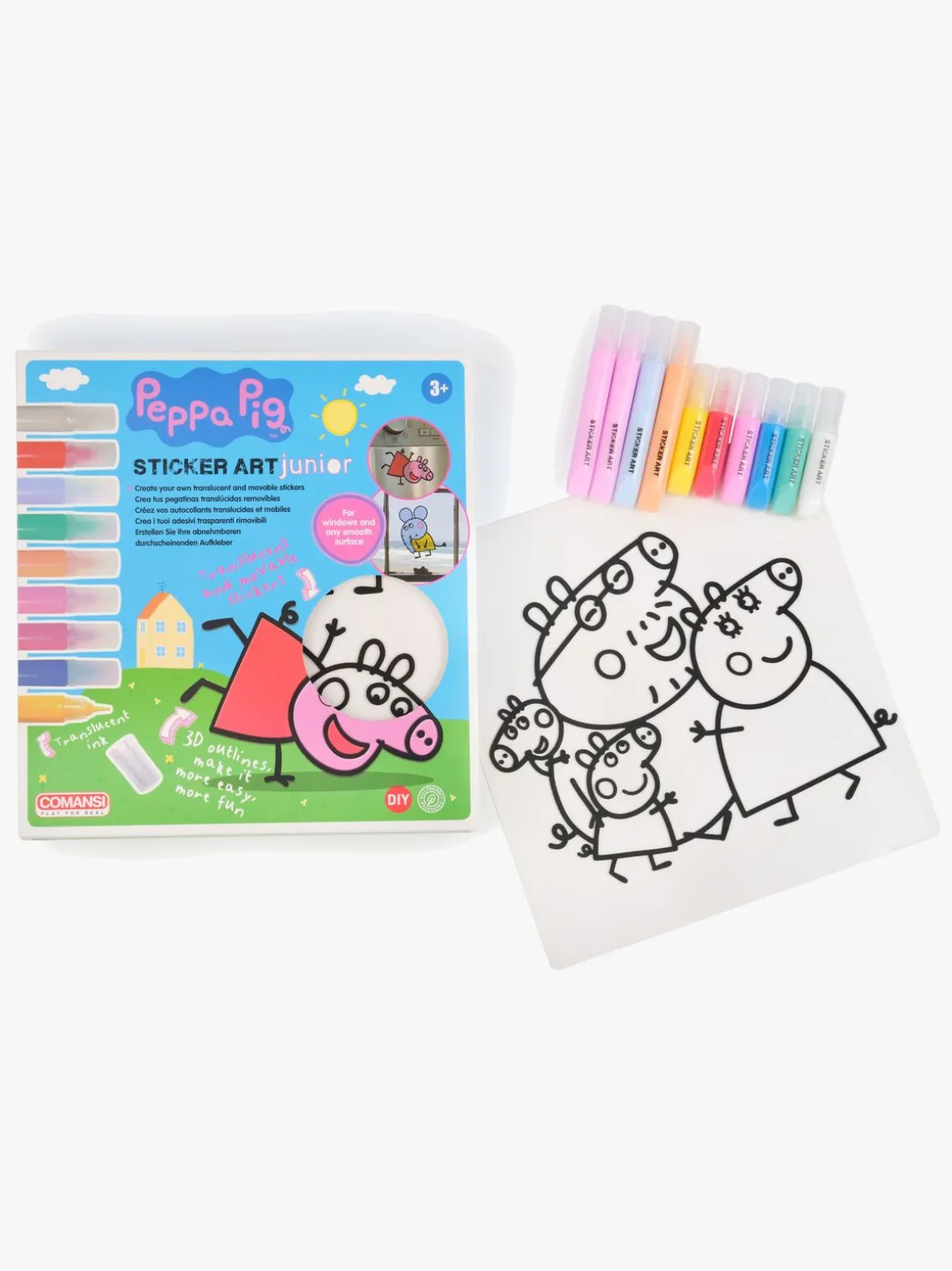 Comansi Junior Klistermærkesæt Gurli Gris