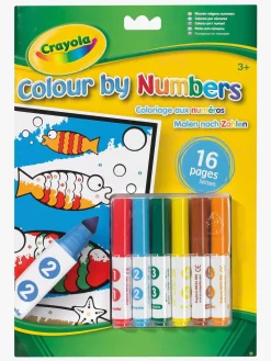 Crayola Colour By Numbers Malesæt Dyr 16 Sider & 6 Tusser