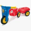 Dantoy Trailer Gummihjul, Rød/Blå