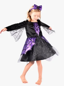 Den Goda Fen Edderkoppe-kjole med Hårbånd 110-116 cm