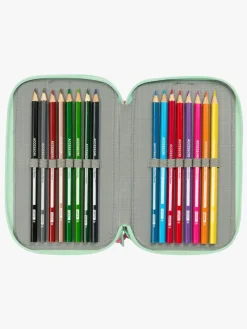 Disney Princess Penalhus med 3 Rum, Lyserød/Turkis