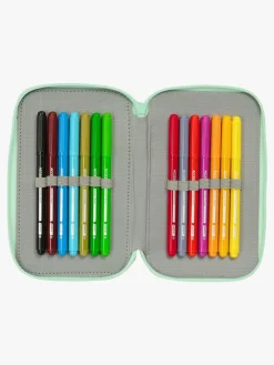 Disney Princess Penalhus med 3 Rum, Lyserød/Turkis