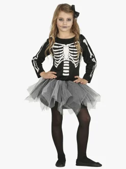 Fiestas Guirca Kostume Skelet Pige