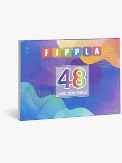 Fippla Farveblyanter Pastel 48 Stk.