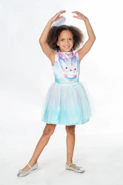 Gabby's Dollhouse Deluxe Cakey Cat Kostume med Hårbånd