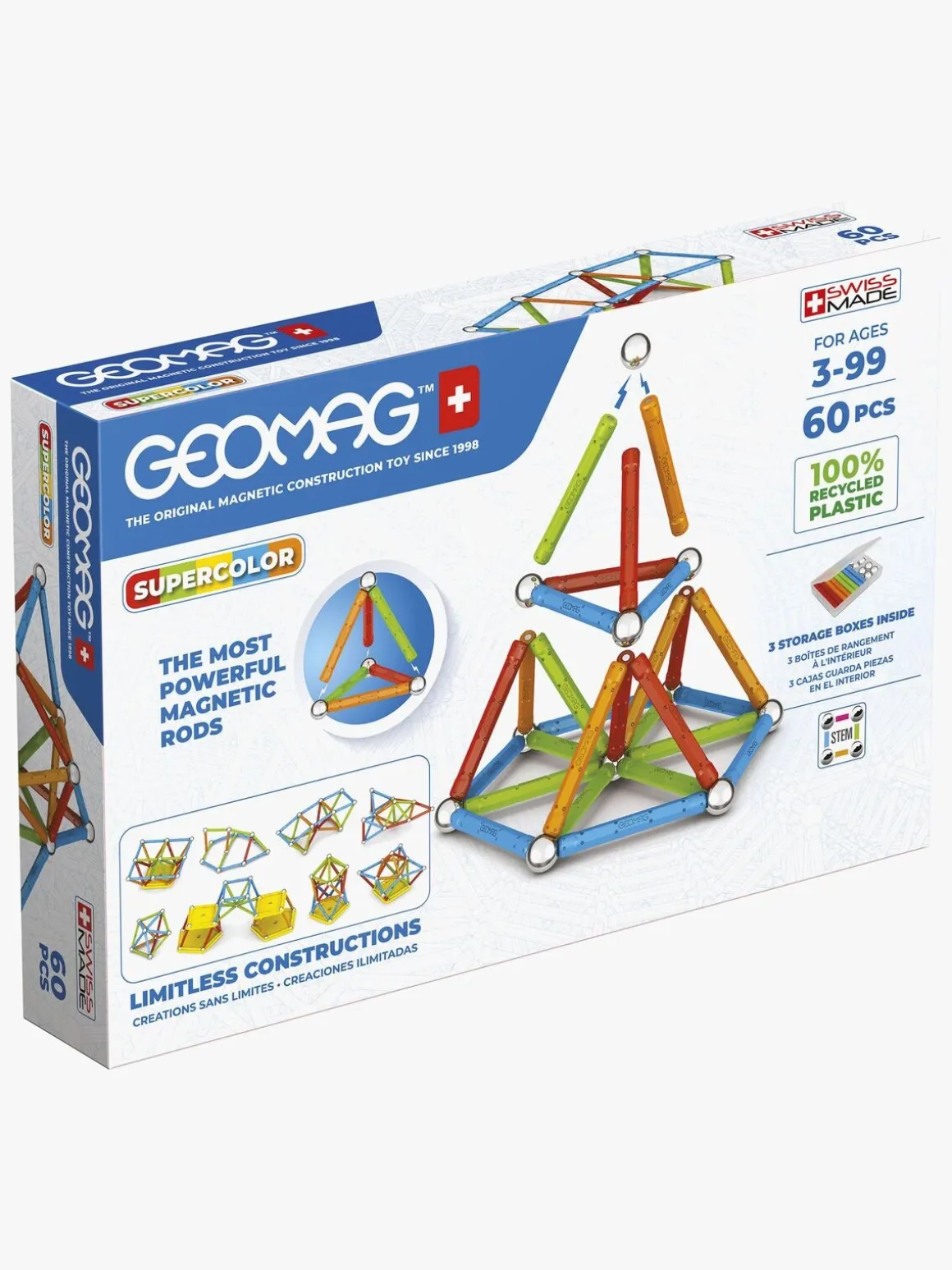 Geomag Supercolor Byggesæt 60 Dele