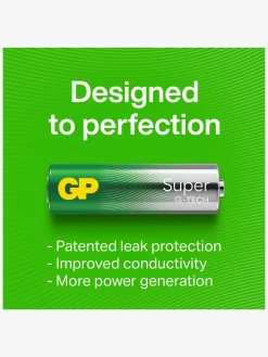 GP Super Alkaline G-TECH AA/LR6 Batterier 4-Pak