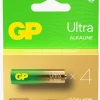 GP Ultra Alkaline G-TECH AA/LR6 Batterier Svanemærket 4-Pak