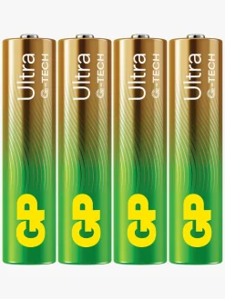 GP Ultra Alkaline G-TECH AAA/LR03 Batterier Svanemærket 4-Pak