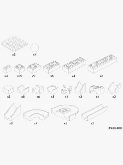 Hubelino Mellem Byggesæt 123 Dele