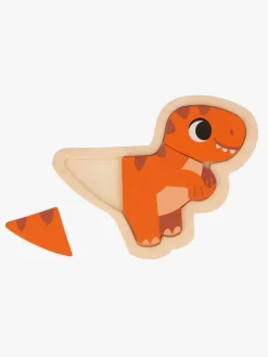 Janod 4 Progressive Puslespil Dinosaurer 14 Brikker