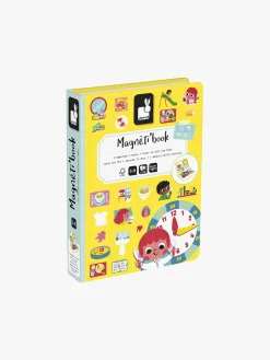 Janod Magneti'Book Lær Klokken Magnetsæt 75 Stk.