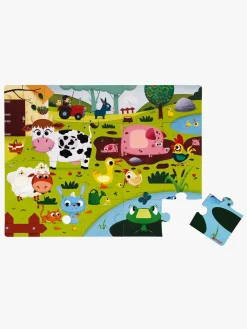 Janod Tactile Puslespil Bondegårdsdyr 20 Dele