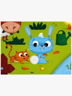 Janod Tactile Puslespil Bondegårdsdyr 20 Dele