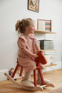 Kids Concept Gyngehest Carl Larsson, Rødorange