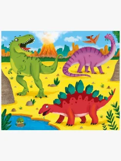 Kärnan Dinosaurer Træpuslespil i Træ 20 Brikker