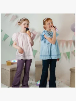 Lalarma Bluetooth-højttaler med Trådløs Mikrofon, Gul