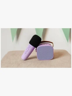 Lalarma Bluetooth-højttaler med Trådløs Mikrofon, Lilla