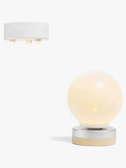 Lundby Dukkehustilbehør Spotlights & Gulvlampe, Beige/Hvid