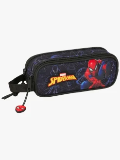 Marvel Spider-Man Dobbelt Penalhus Attack, Sort/Blå